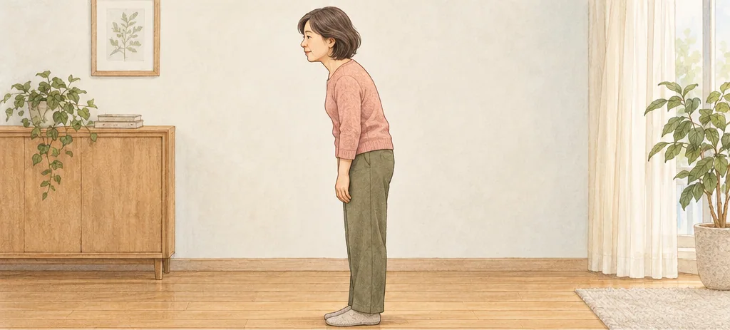 背中の丸みのイメージ