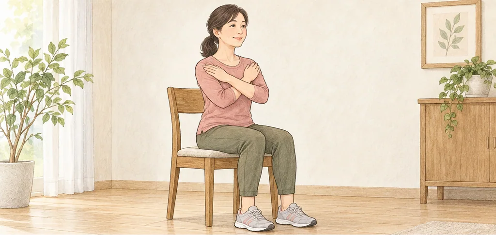 腕を使わず立ち上がるチェック