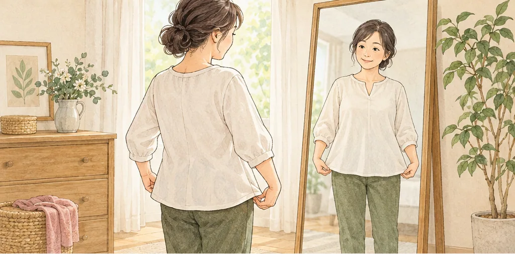 服の着心地を振り返る